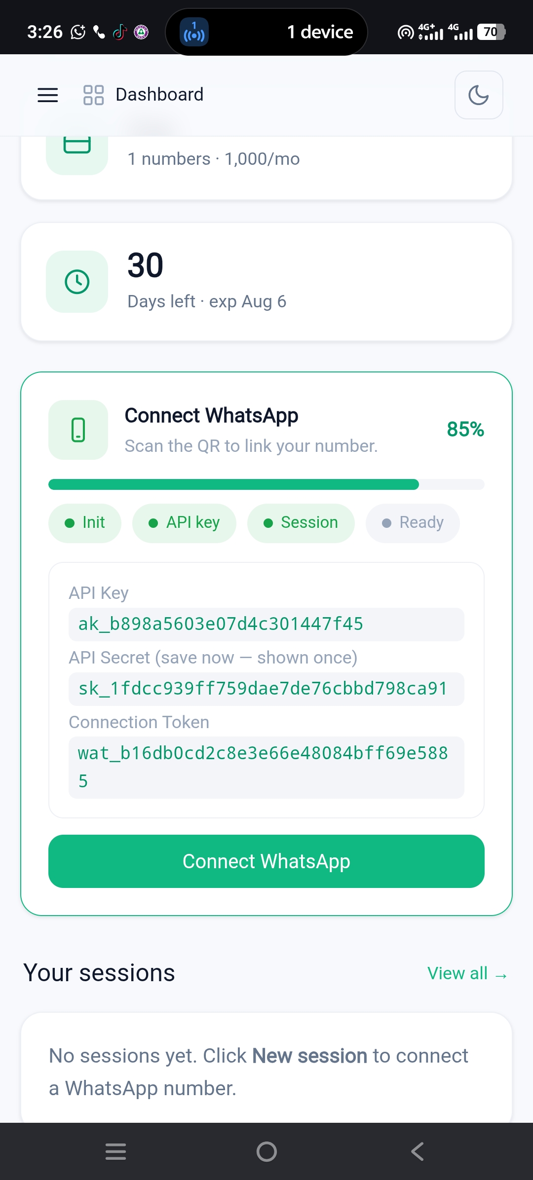 WhatsApp Web Interconnect Engine Pairing
