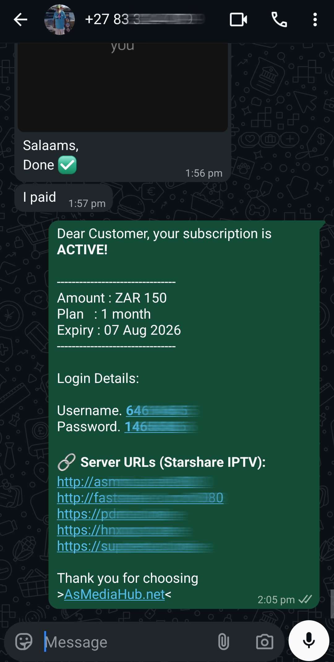 WhatsApp Delivery Confirmation